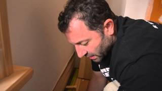 Installing Baseboard with recessed receptacles Episode  202 Hardcore Renos [upl. by Ahsinoj290]