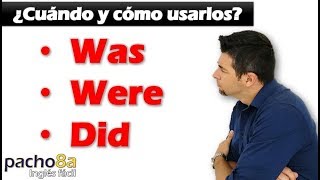 Cuándo usar y diferenciar WAS – WERE – DID – Pasado to be VS Pasado Simple – Explicación Detallada [upl. by Neenwahs]