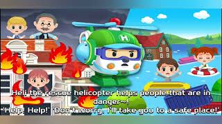 Robocar poli  Heli helps people that are in danger  Rescue Team  Tim Penyelamat [upl. by Jr]