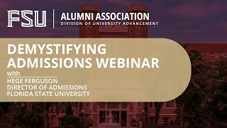 2024 Demystifying Admissions Webinar [upl. by Nailij]