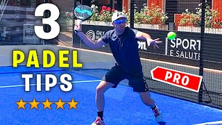 3 PRO TIPS TO IMPROVE YOUR PADEL VOLLEY  the4Set [upl. by Orv516]