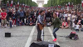 Youri Menna medley sur les Champs Elysées le 14 juillet 2016 [upl. by Sacttler]