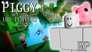 Piggy But Its 100 Players  Lobby Theme  Welcome Solace  Official Soundtrack [upl. by Lladnik]