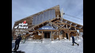 La Sarenne Alpe dHuez longest black run in the world [upl. by Allebara742]