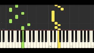 Bacilos  Perderme Contigo  Synthesia Piano Tutorial [upl. by Onitnas]