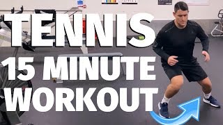 15 Minute Home Workout For Tennis Players [upl. by Kaile]