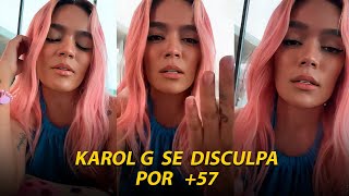 Karol G se disculpa por canción  57 [upl. by Tremann]