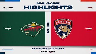 NHL Highlights  Wild vs Panthers  October 22 2024 [upl. by Benoit468]