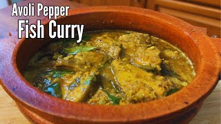 Avoli Pepper Fish Curry  Pomfret Pepper Curry  Special Recipe  Kerala Style [upl. by Ailsun]