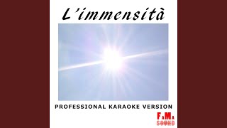 Limmensità Karaoke Version [upl. by Steffane]