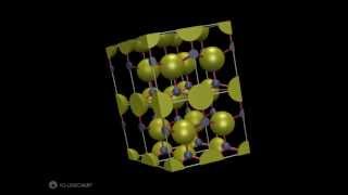 31 Wurtzite Zinc Iron Sulfide ZnFeS  crystal structure [upl. by Eidoc]