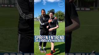 Spreen entrenó con la primera de Riestra y podría debutar en primera división del fútbol Argentino 😱 [upl. by Terrijo]