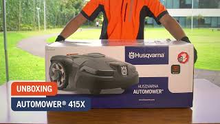 Unboxing Automower 415X  Linha a bateria Husqvarna [upl. by Frendel]