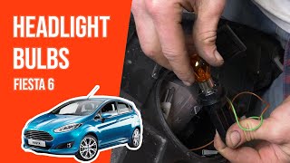 How to replace the headlight bulbs Fiesta mk7 FACELIFT 💡 [upl. by Dihahs]