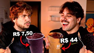 Chamei o Brino só pra gente provar Açaí caro vs Açaí mais barato [upl. by Idnarb]