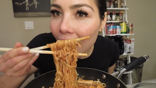 Spicy Cheesy Noodles  ASMR Whispering [upl. by Rukna]