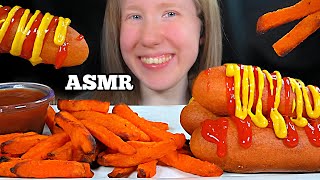 ASMR CORN DOGS MUKBANG EATING SOUNDS [upl. by Quintana132]