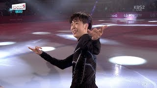 Boyang Jin 20180421 Pyeongchang Figure Star Ice Show  Spiderman Theme [upl. by Nnaeilsel]