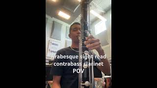 Arabesque contrabass clarinet POV [upl. by Moyna]