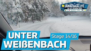 JÄNNERRALLYE 2024  Stage 1416 Unterweißenbach  POV Recce [upl. by Ivel]