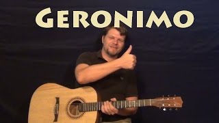 Geronimo Sheppard Easy Guitar Lesson How to Play Tutorial [upl. by Martres607]