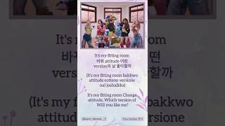 Ticktack lyrics ILLITofficial HYBELABELS kpop yourindian친구 koreanlanguage shorts illit [upl. by Sherm487]