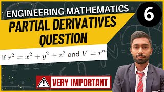 6 Partial Derivatives Important Questions  Semester Exam  Engineering Mathematics  Tutor Abhi [upl. by Ylera448]