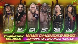 FULL MATCH  Mens Elimination Chamber Match WWE Elimination Chamber 2022 [upl. by Balbinder675]