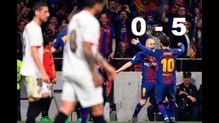 Sevilla vs Barcelona 05  All Goals amp Highlights Arabic 21042018 ● HD [upl. by Ricard822]