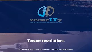 Tenant Restrictions [upl. by Yeleek650]