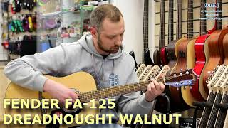 Акустическая гитара FENDER FA125 DREADNOUGHT WALNUT [upl. by Semajwerdna]