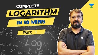 Complete Logarithm in 10 Mins  Ronak Shah  Unacademy CAT [upl. by Malita412]