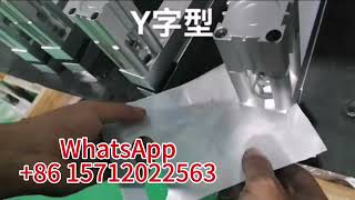 Y shaped pneumatic puncher punchers machine punchingmachinefactory bagmakingmachine [upl. by Gene814]