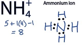 NH4 Lewis Structure  How to Draw the Dot Structure for NH4 Ammonium Ion [upl. by Folly548]