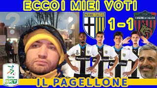 IL MIO PAGELLONE DI PARMACOSENZA chi è stato il MIGLIOREPEGGIORE  27° GIORNATA SERIE B [upl. by Aneehsak]