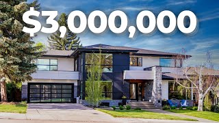 INSIDE a 3000000 Luxury Home in ICONIC Elbow Park Calgary Million Dollar Tour 2021 [upl. by Loginov125]