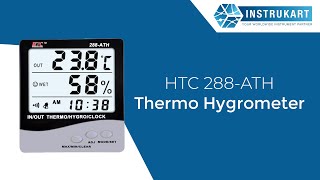 HTC 288ATH Thermo Hygrometer  Instrukart [upl. by Yug111]