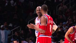 Kobe Bryant and Michael Jordan Trash Talking at 2003 AllStar Game [upl. by Sullivan]