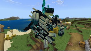 Warden plus Addons PE minecraft mod minecraftpe warden [upl. by Notsek254]