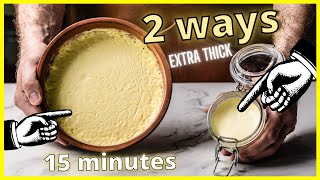 Ultimate Clotted Cream  From Any Cream In 15 Minutes [upl. by Nnaecyoj344]