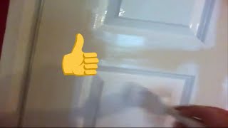 very satisfying to watch painting a door with white water based gloss [upl. by Thrift824]