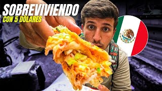 Sobreviviendo en México con 5 Dólares ft FOGONIX ¿Misión Imposible Comida Callejera [upl. by Alten358]