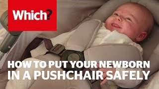 How to put your newborn baby in a pushchair safely  Which advice [upl. by Okiron]