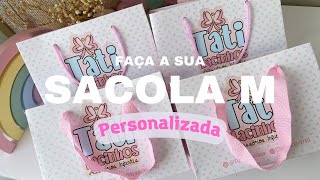 Faça SACOLA PERSONALIZADA e venda  Tamanho M [upl. by Malinowski828]