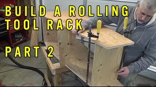 Build A Rolling Tool Rack Part 2 [upl. by Nihhi]