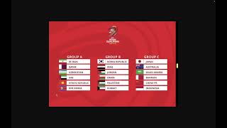 Eliminatorias 2026 ASIA Sorteo Fase 3 Grupos y Fixture [upl. by Wengert]