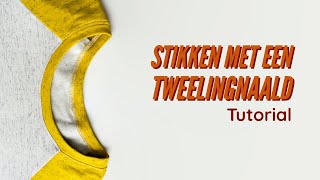 Stikken met een tweelingnaald [upl. by Fosque]