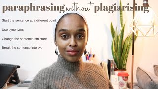 How to Paraphrase without Plagiarising  Essay Writing Made Easy [upl. by Merola74]