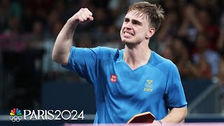 Moregardh PERSEVERES advances to table tennis final in dream run  Paris Olympics  NBC Sports [upl. by Ormsby250]