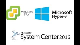 VMWare ESXI and HyperV Core On SCVMM 2016 [upl. by Felicdad]